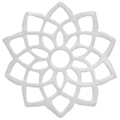 Intercalaire Chakra n°7 - Coronal - 15 mm - Placage Argent fin x1