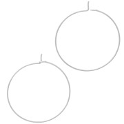 Créoles fines à décorer 30 mm - Acier inoxydable 304 x20|raw }}