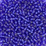 Perles rocailles Preciosa  11/0 2 mm - Sapphire Silver Lined x20g