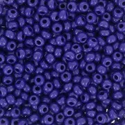 Perles rocailles Preciosa  9/0 2.5 mm - Cobalt Opaque x20g