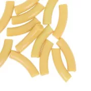 Ocre - Perles tube incurvé en acrylique opaque 32x8 mm - Ocre x6 Perles tube incurvé en acrylique opaque 32x8 mm - Ocre x6