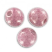 Perles en verre tchèque rondes  4 mm Opaque Light Rose Ceramic Look x50|raw }}