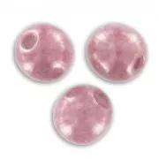 Perles en verre tchèque rondes  4 mm Opaque Light Rose Ceramic Look x50