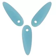 Dagues en verre 3x11 mm Turquoise x50