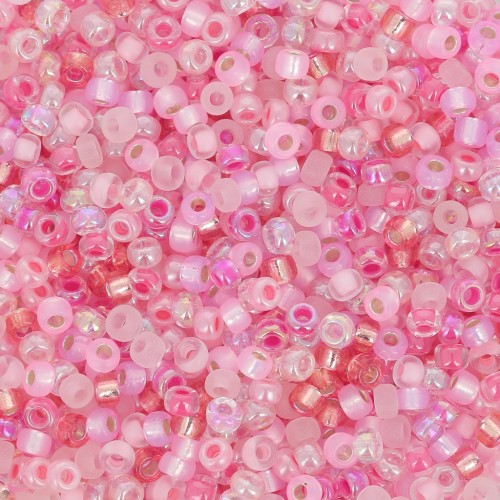 Mix de rocailles Miyuki 11/0 MIX-03 - Pretty in Pink x8gr