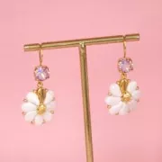 Perles en verre deux trous Paisley Duo 9x5.5 mm - Jet Discolored Green x10g