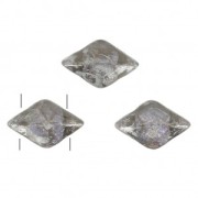 Perles en verre Gemduo 2 trous 8x5 mm - Summer Rainbow Orange x10g