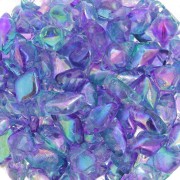 Perles en verre Gemduo 2 trous 8x5 mm - Summer Rainbow Light Blue x10g
