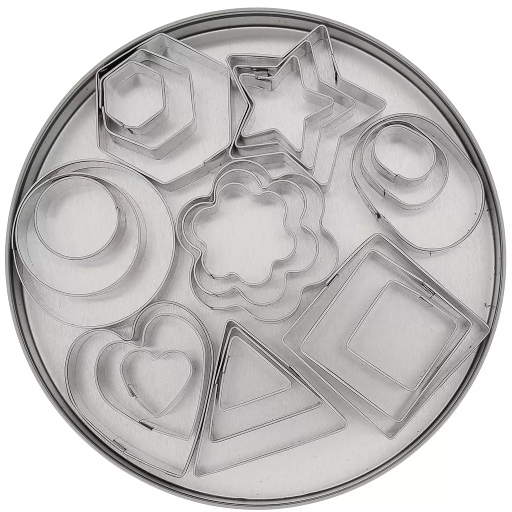 Lot De 12 Emporte-pièces Circulaires Creux – Acier Inoxydable – Pour Pâtisserie – Neuf – Salbsever