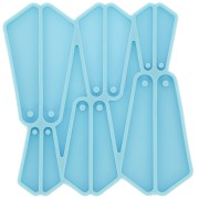 Moule silicone - boucles d'oreilles triangle pour résine époxy et poudre céramique|raw }}