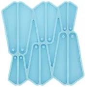 Moule silicone - boucles d'oreilles triangle pour résine époxy et poudre céramique