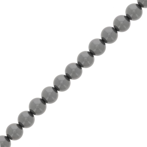 Perles nacrées Aurora 5810 5 mm - Crystal Black Pearl x49cm