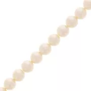 Perles nacrées Aurora 5810 6 mm - Crystal Cream Pearl x29cm