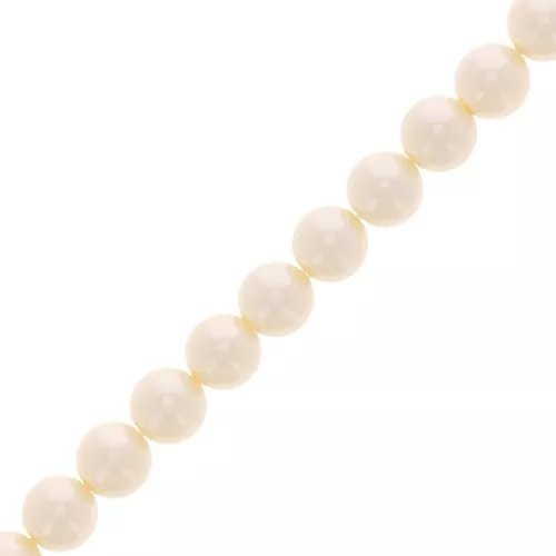 Perles nacrées Aurora 5810 6 mm - Crystal Cream Pearl x29cm