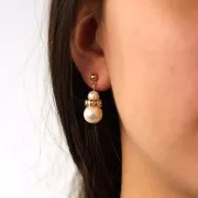 Perles nacrées Aurora 5810 6 mm - Crystal Creamrose Pearl x10