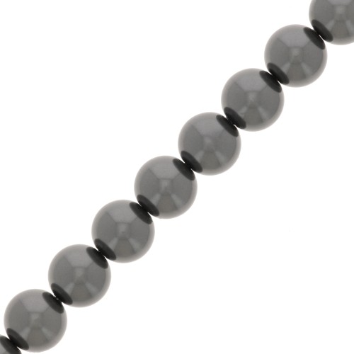 Perles nacrées Aurora 5810 8 mm - Crystal Black Pearl x38cm
