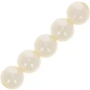 Perles nacrées Aurora 5810 12 mm - Crystal Cream Pearl x10