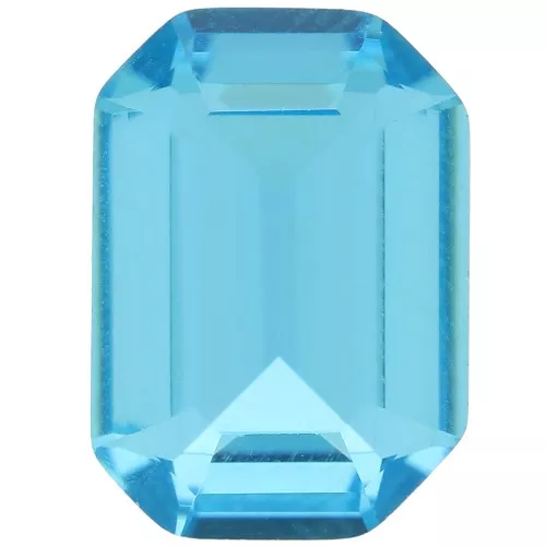 Cabochon step cut octagone Aurora A4610 14x10 mm - Aquamarine x1