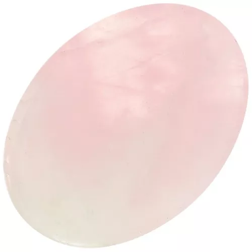 Cabochon plat ovale 18x13 mm en pierre gemme - Quartz rose x1