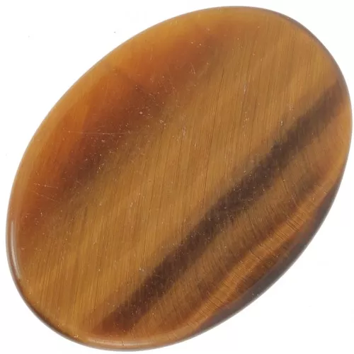 Cabochon En œil De Tigre Ovale 20x15 Mm - Pierre Naturelle Pour Création Bijoux - Neuf - Fait Main