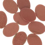 Cabochon plat ovale 18x13 mm Gold Stone - imitation pierre de soleil x1