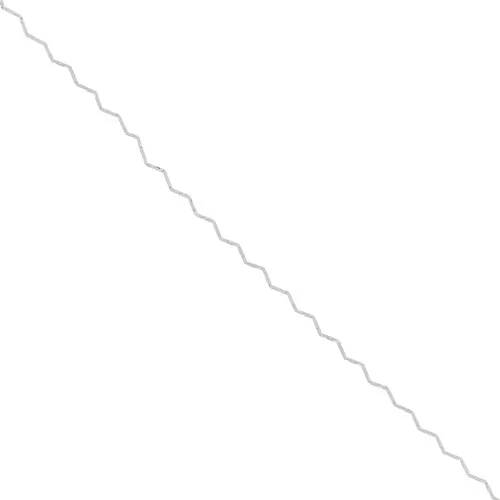 Chaîne maille paloma ondulée - zigzag - 0.8 mm - Argenté x1m