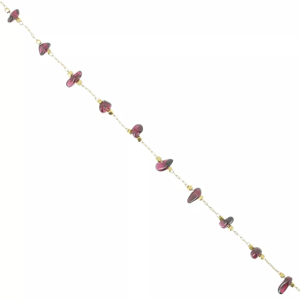 Chaîne perlée de pierre naturelle d'acier inoxydable de 1 mètre for des Bracelets faits à la main collier collier bijoux à bricoler soi-même faisant des matériaux ( Color : Gold-Pink , Size Chaîne perlée de pierre naturelle d'acier inoxydable de 1 mètre for des Bracelets faits à la main collier collier bijoux à bricoler soi-même faisant des matériaux ( Color : Gold-Pink , Size