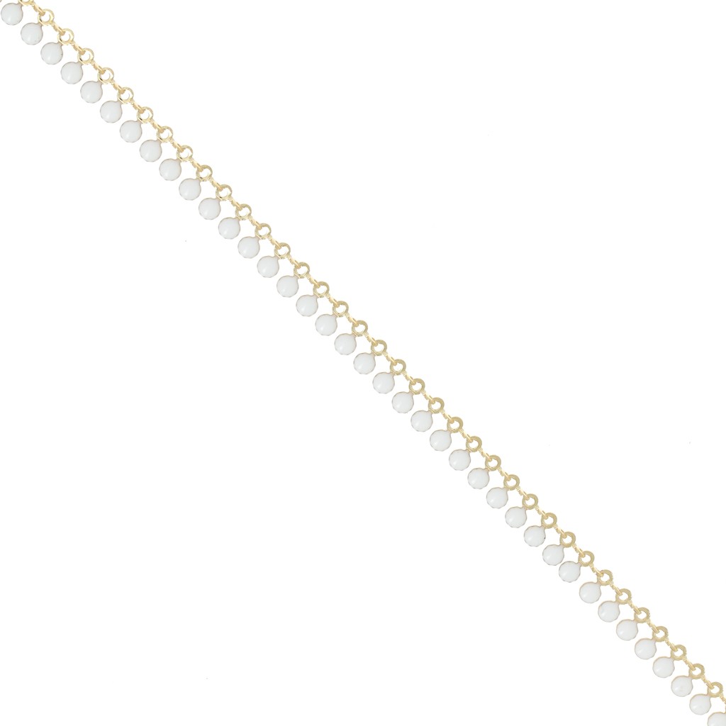Boucles d'oreilles perle chainettes en argent