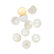 Cabochons ronds 3 mm à coller ou à sertir - Nacre x5|raw }}