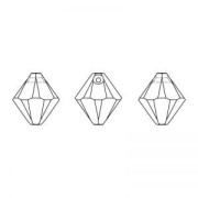 Toupies pendantes PureCrystal 6328 8 mm Dark Moss Green x4