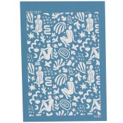 Silk Screen Moiko pour Pâte polymère 74x105 mm - Motif Silhouettes 19.43 x1|raw }}
