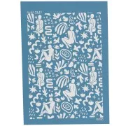 Silk Screen Moiko pour Pâte polymère 74x105 mm - Motif Silhouettes 19.43 x1