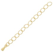 Chainette d'extension maille Rombo 60mm - Fabrication Européenne - Doré à l'or fin|raw }}