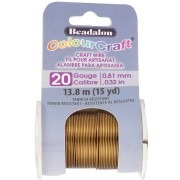 Fil de cuivre rond ColourCraft Wire 0.81 mm - Bronze anti-ternissement x13.8m|raw }}