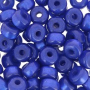 Perles Heishi rondelles  Super Polaris 6x4 mm - Bleu royal x10