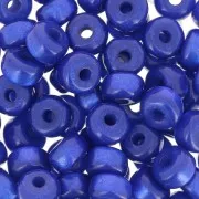 Perles Heishi rondelles  Super Polaris 6x4 mm - Bleu royal x10