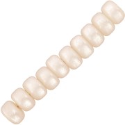 Perles rondelles Heishi Super Polaris 6x4 mm - Ivoire x10|raw }}