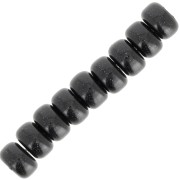 Perles rondelles Heishi Super Polaris 6x4 mm - Noir x10|raw }}