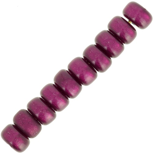 Perles Heishi rondelles  Super Polaris 6x4 mm - Aubergine x10