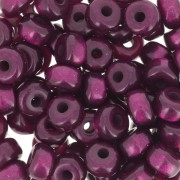 Perles rondelles Heishi Super Polaris 6x4 mm - Aubergine x10