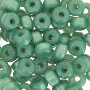 Perles rondelles Heishi Super Polaris 6x4 mm - Vert x10