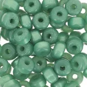 Perles rondelles Heishi Super Polaris 6x4 mm - Vert x10