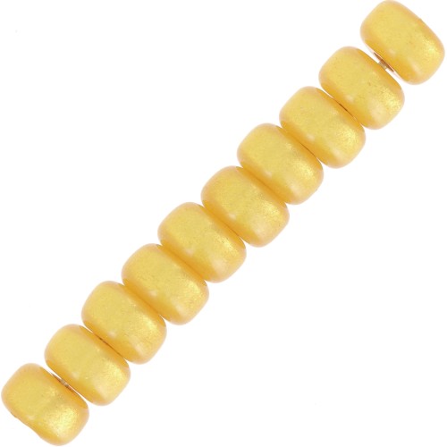 Perles Heishi rondelles  Super Polaris 6x4 mm - Ocre x10