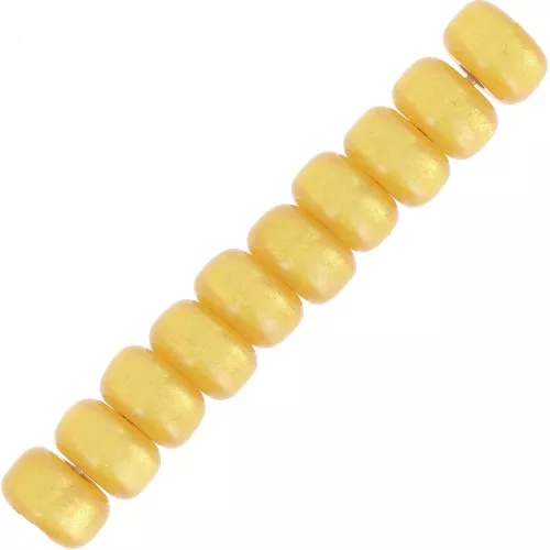 Perles Heishi rondelles Super Polaris 6x4 mm - Ocre x10