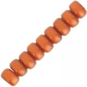 Perles Heishi rondelles  Super Polaris 6x4 mm - Terracotta x10