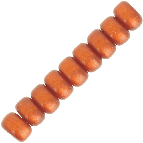 Perles Heishi rondelles  Super Polaris 6x4 mm - Terracotta x10