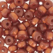 Perles Heishi rondelles  Super Polaris 6x4 mm - Terracotta x10