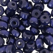 Perles Heishi rondelles  Super Polaris 6x4 mm - Bleu marine x10