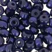 Perles Heishi rondelles  Super Polaris 6x4 mm - Bleu marine x10