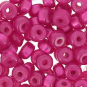 Perles Heishi rondelles  Super Polaris 6x4 mm - Fuchsia x10